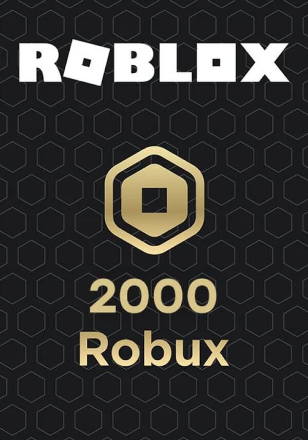 Roblox Gift Card 2000 Robux