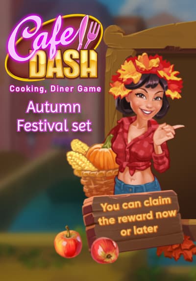 Cafe Dash: Cooking, Diner Game - Autumn Festival Set