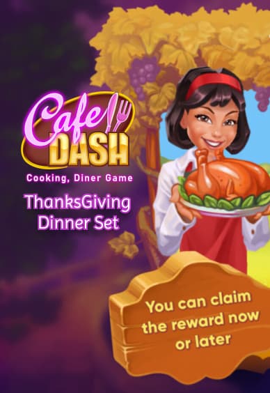 Cafe Dash: Cooking, Diner Game - Thanksgiving Dinner Set