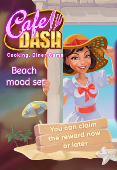 Cafe Dash: Cooking, Diner Game - Beach Mood Set
